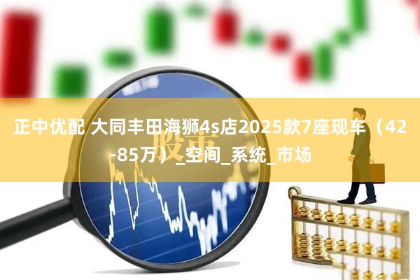 正中优配 大同丰田海狮4s店2025款7座现车（42-85万）_空间_系统_市场